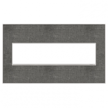 Legrand Canada AWM4GSL4 - Slate Linen, 4-Gang Wall Plate