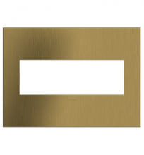 Legrand Canada AWC3GBSB4 - Brushed Satin Brass, 3-Gang  Wall Plate