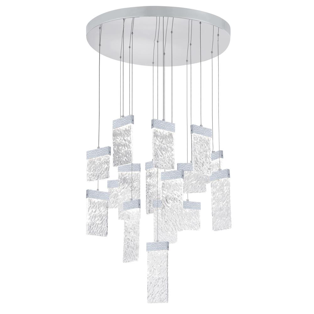 Carolina LED Chandelier With Pewter Finish