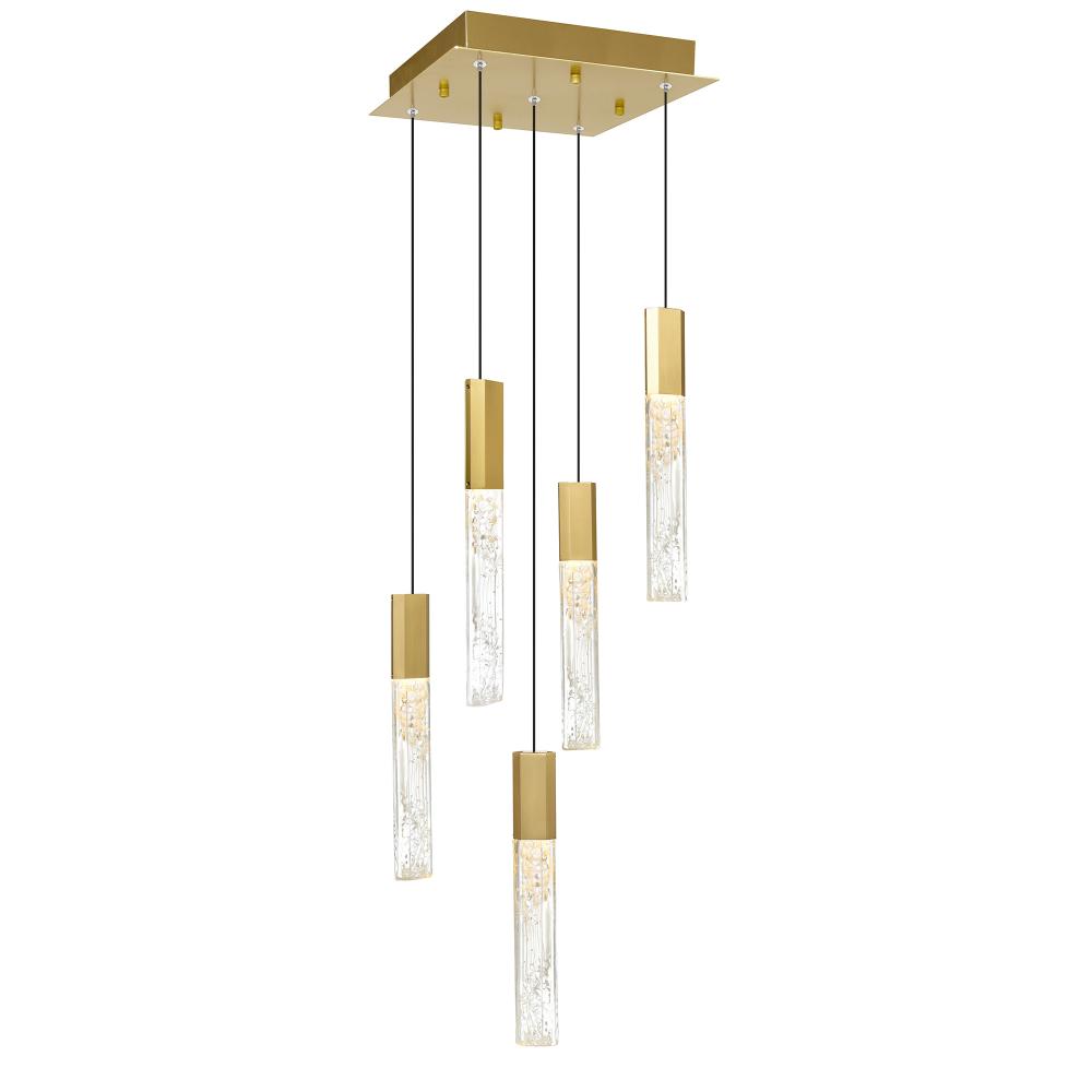 Greta Integrated LED Brass Mini Pendant