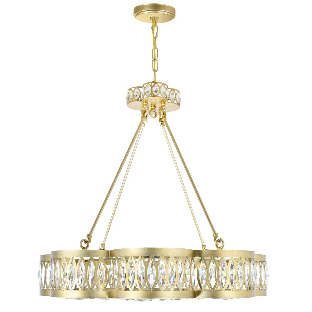 Nova 8 Light Chandelier With Champagne Finish