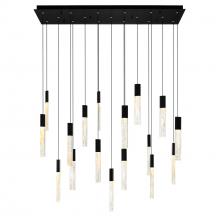 CWI Lighting 1589P48-17-101-RC - Greta Integrated LED Black Chandelier