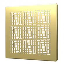 Quick Drain DECO05-BG - Square Drain Cover 5In Deco Brushed G