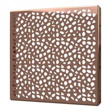 Quick Drain STONES05-PRG - Square Drain Cover 5In Stones Polished Rg