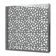 Quick Drain STONES05-P - Square Drain Cover 5In Stones Polished Ss