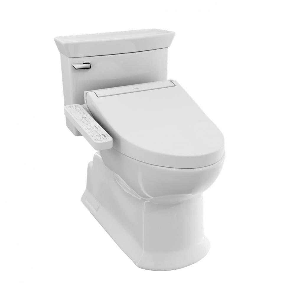 TOTO® WASHLET®+ Soiree® Elongated 1.28 GPF Universal Height Toilet with C2 Bidet Se