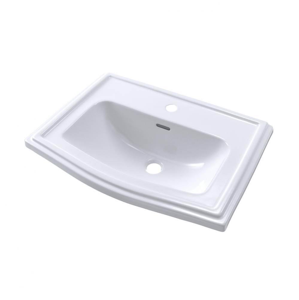 Toto® Clayton® Rectangular Self-Rimming Drop-In Bathroom Sink For Single Hole Faucets, C