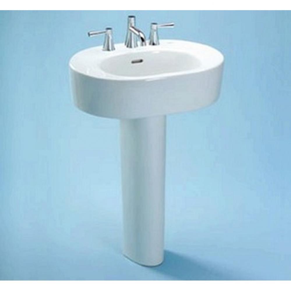 Nexus Pedestal Lavatory Single Hole - Colonial White