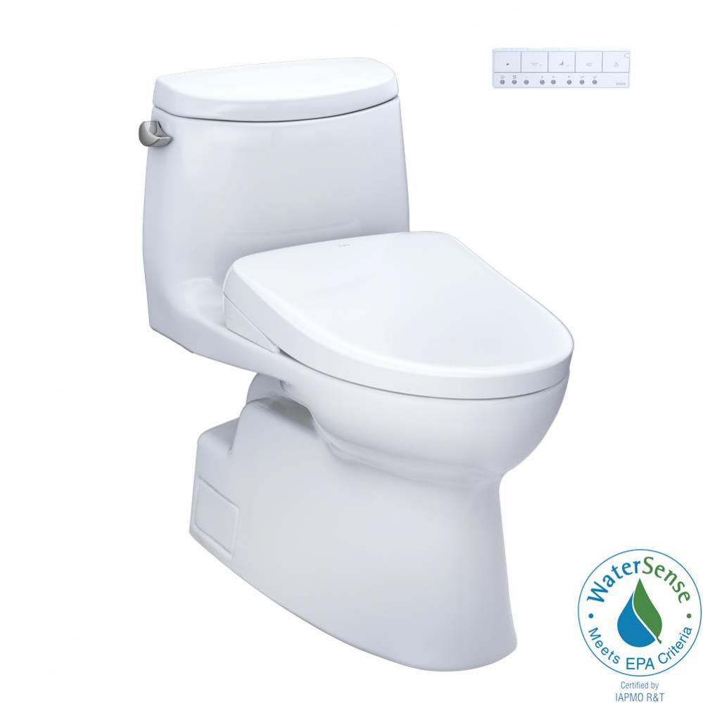 TOTO WASHLET plus Carlyle II One-Piece Elongated 1.28 GPF Toilet with Auto Flush WASHLET plus S7 C