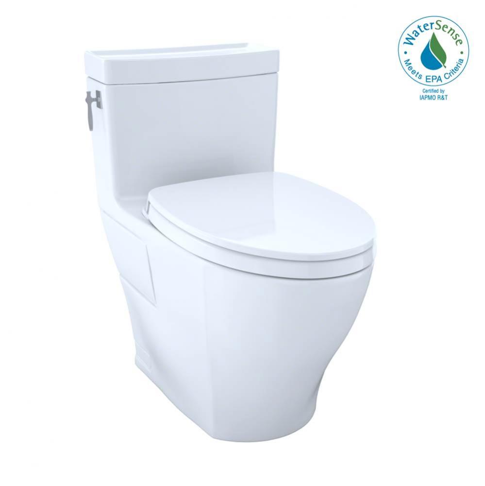 TOTO Aimes WASHLET+ One-Piece Elongated 1.28 GPF Universal Height Skirted Toilet with CEFIONTECT,