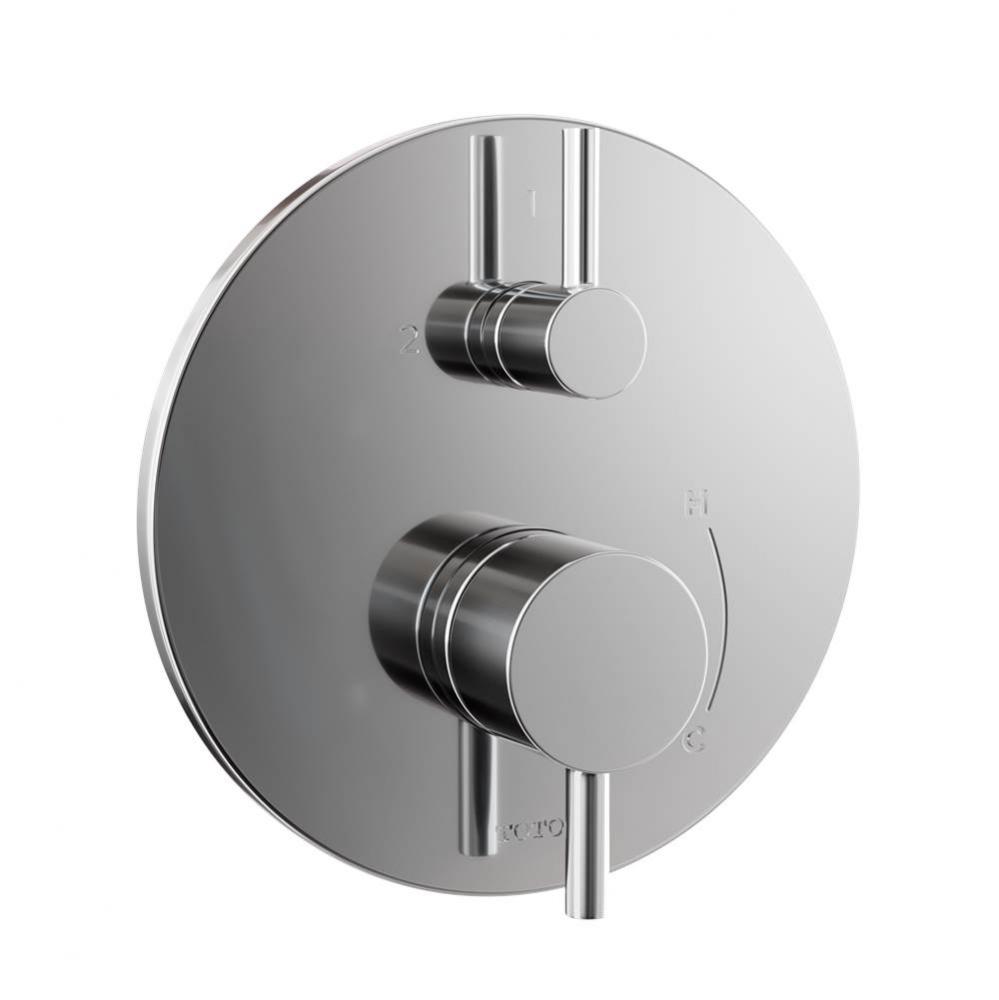 TOTO® Round Pressure Balance Valve with Diverter Trim, Polished Chrome - TBV01802U#CP