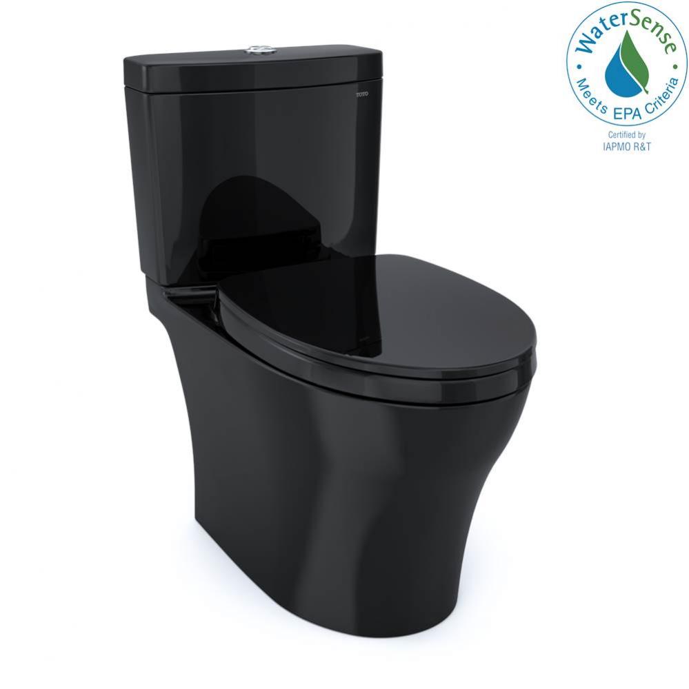 TOTO Aquia IV WASHLET+ Two-Piece Elongated Dual Flush 1.28 and 0.8 GPF Toilet, Ebony