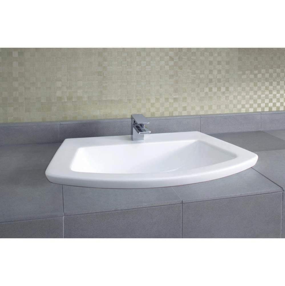 Soiree Self-Rimming Lavatory Single Hole-Cotton Chrome