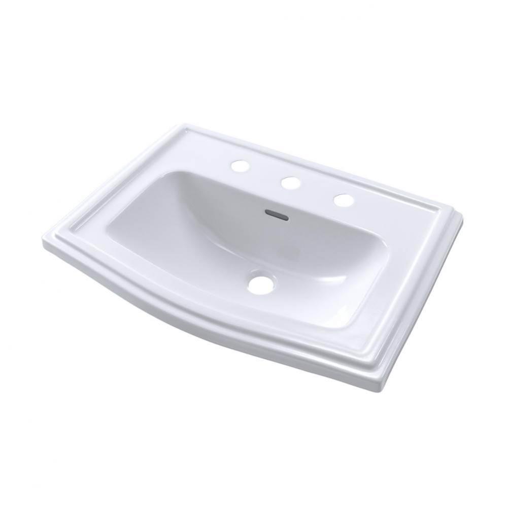 Toto® Clayton® Rectangular Self-Rimming Drop-In Bathrrom Sink For 8 Inch Center Faucets,