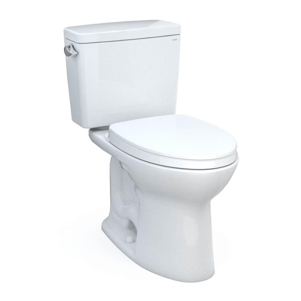 TOTO® Drake® Two-Piece Elongated 1.6 GPF Universal Height TORNADO FLUSH ® Toilet wi