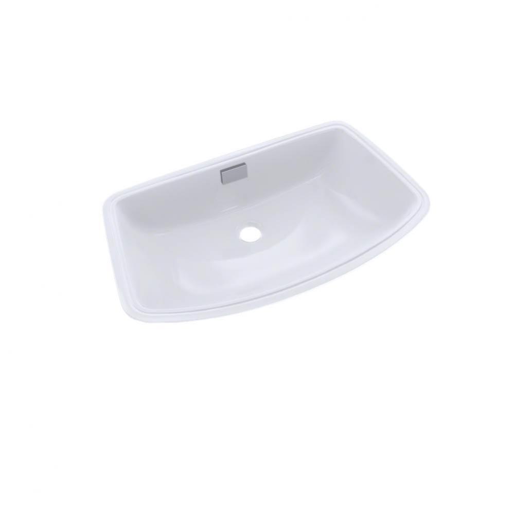 Soiree® Arched Front Rectangular Undermount Bathroom Sink, Cotton White