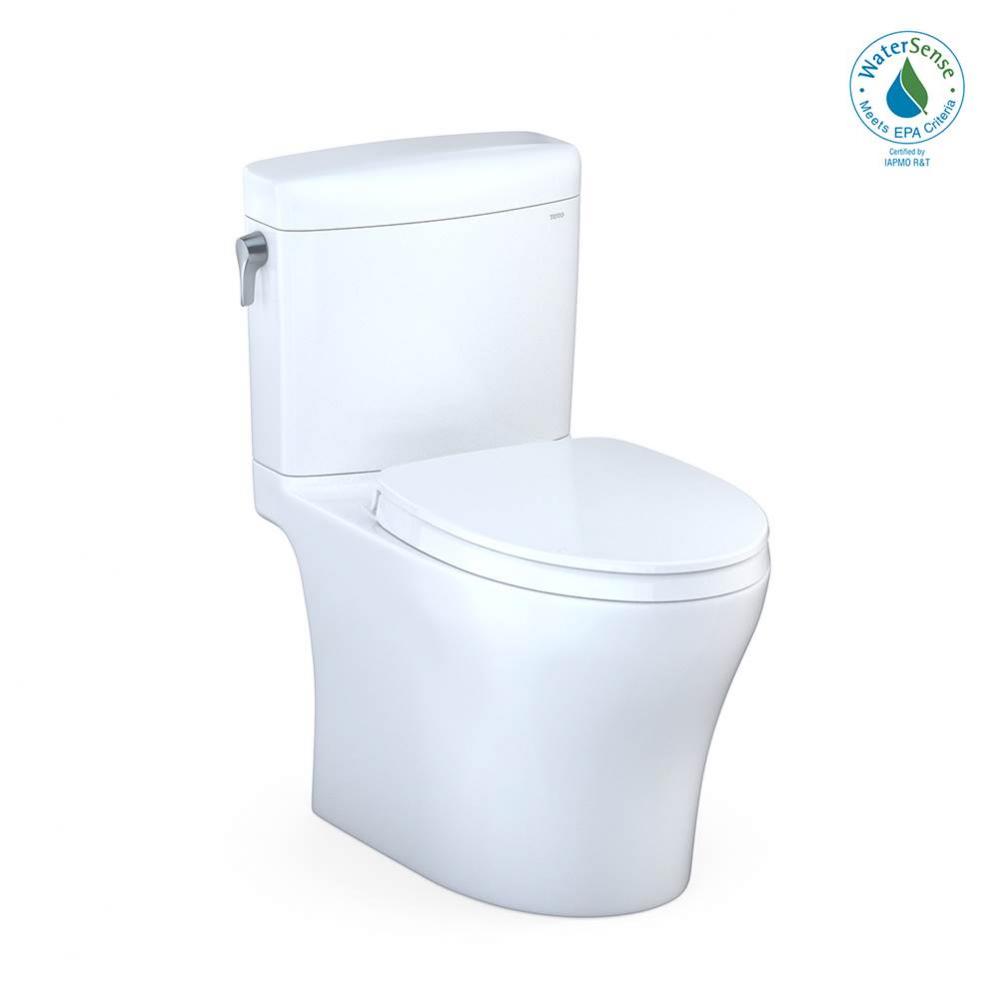 TOTO® Aquia IV® Cube Two-Piece Elongated Dual Flush 1.28 and 0.9 GPF Universal Height To