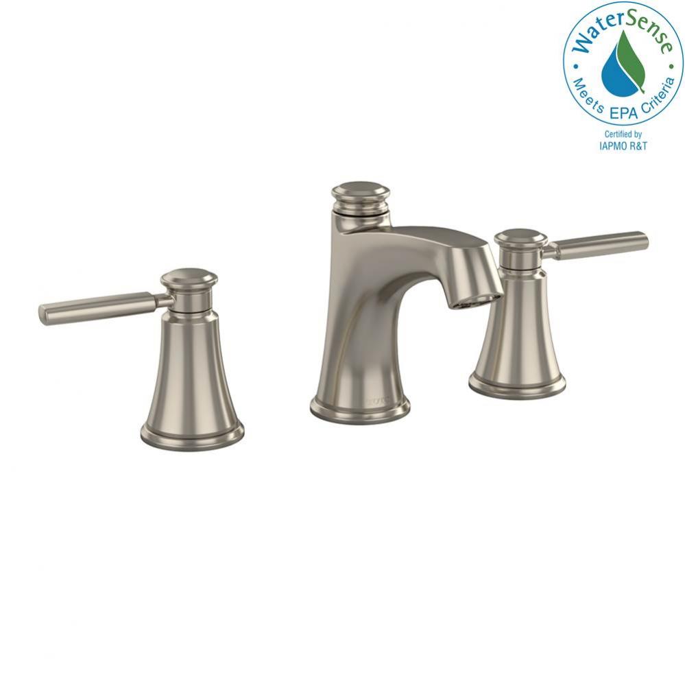 Keane™ Two Handle Widespread 1.2 GPM Bathroom Sink Faucet, Brushed Nickel