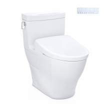 Toto MW6244726CEFGA#01 - WASHLET®+ Legato® One-Piece Elongated 1.28 GPF Toilet with Auto Flush S7 Contemporary Bi