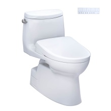 Toto MW6144726CEFGA#01 - WASHLET®+ Carlyle® II One-Piece Elongated 1.28 GPF Toilet with Auto Flush WASHLET®+