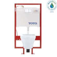 Toto CWT437117MFG-3#01 - TOTO® MH Wall-Hung D-Shape Toilet and DuoFit® in-wall 0.9 GPF and 1.28 GPF Dual-Flush Ta