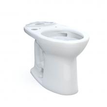 Toto C776CEGT40#01 - Toto® Drake® Elongated Tornado Flush® Toilet Bowl, Washlet®+ Ready, Cotton Whi