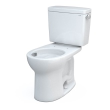 Toto CST775CEFRG#01 - Drake® Two-Piece Round 1.28 GPF Universal Height TORNADO FLUSH® Toilet with CEFIONTECT&#