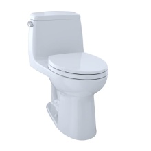 Toto MS854114E#01 - Eco UltraMax® One-Piece Elongated 1.28 GPF Toilet, Cotton White