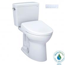 Toto MW7764726CEFGA.10#01 - TOTO Drake WASHLET plus Two-Piece Elongated 1.28 GPF Universal Height TORNADO FLUSH Toilet and S7