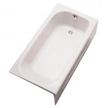 Toto FBY1515RP#01 - R-Hand Cast Iron Bathtub 60'' X 30'' X 14-6/8'' --Cotton