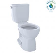 Toto CST243EF#01 - Toto® Entrada™ Two-Piece Round 1.28 Gpf Universal Height Toilet, Cotton White