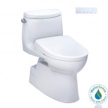 Toto MW6144726CEFGA#01 - TOTO WASHLET plus Carlyle II One-Piece Elongated 1.28 GPF Toilet with Auto Flush WASHLET plus S7 C