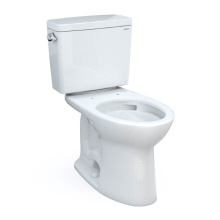Toto CST776CSFG.10#01 - Drake® Two-Piece Elongated 1.6 GPF Universal Height TORNADO FLUSH® Toilet with CEFIONTEC