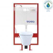 Toto CWT437237MFG-3#01 - TOTO® MH™ Wall-Hung D-Shape Toilet and DuoFit® in-wall 0.9 and 1.28 GPF Dual-Flush Tan