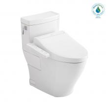 Toto MW6263074CEFG#01 - Toto®Washlet+® Aimes One-Piece Elongated 1.28 Gpf Toilet And Washlet C2 Bidet Seat, Cott