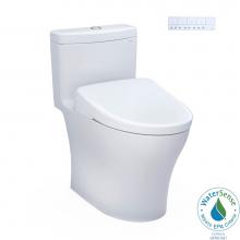 Toto MW6464726CEMFGNA#01 - TOTO WASHLET plus Aquia IV One-Piece Elongated Dual Flush 1.28 and 0.9 GPF Toilet with Auto Flush