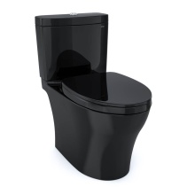 Toto MS446124CEMN#51 - TOTO Aquia IV WASHLET+ Two-Piece Elongated Dual Flush 1.28 and 0.9 GPF Toilet, Ebony