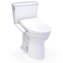 Toto MW7863346CEFG.10#01 - Drake® Transitional WASHLET®+ Two-Piece Elongated 1.28 GPF Universal Height TORNADO FLUS