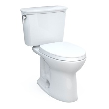 Toto MS786124CEG#01 - Drake® Transitional Two-Piece Elongated 1.28 GPF TORNADO FLUSH® Toilet with CEFIONTECT&#