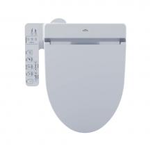 Toto SW2034T20#01 - TOTO® C100 WASHLET®+ Ready Electronic Bidet Toilet Seat with PREMIST™, Elongated, Cott