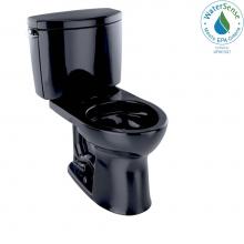 Toto CST453CEF#51 - Toto® Drake® II Two-Piece Round 1.28 Gpf Universal Height Toilet, Ebony