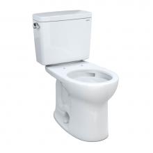 Toto CST775CEFRG#01 - Toto® Drake® Two-Piece Round 1.28 Gpf Universal Height Tornado Flush® Toilet With C