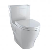 Toto MS624124CEFG#11 - TOTO Legato WASHLET+ One-Piece Elongated 1.28 GPF Universal Height Skirted Toilet with CEFIONTECT,