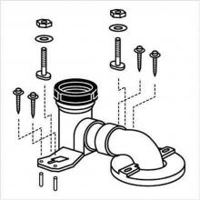 Toto TSU03W.14R - 14'' Rough-In For 934/964/974 1-Piece Toilet