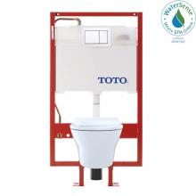 Toto CWT437237MFG-4#01 - TOTO® MH™ Wall-Hung D-Shape Toilet and DuoFit® in-wall 0.9 and 1.28 GPF Dual-Flush Tan