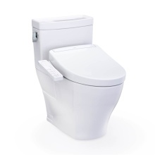 Toto MW6243346CEFG#01 - WASHLET+® Legato One-Piece Elongated 1.28 GPF Toilet and WASHLET S2 Bidet Seat, Cotton White
