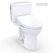 Toto MW4543446CUFG#01 - WASHLET+® Drake® II 1G® Two-Piece Elongated 1.0 GPF Toilet and WASHLET+® S5 Bi