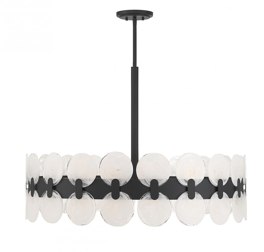 Boca 10-Light Chandelier in Matte Black