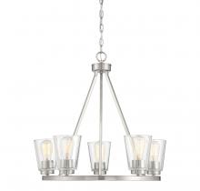 Savoy House Canada 1-1021-5-SN - Calhoun 5-Light Chandelier in Satin Nickel