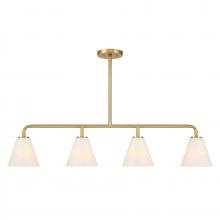 Savoy House Canada 1-4014-4-322 - Blair 4-Light Linear Chandelier in Warm Brass